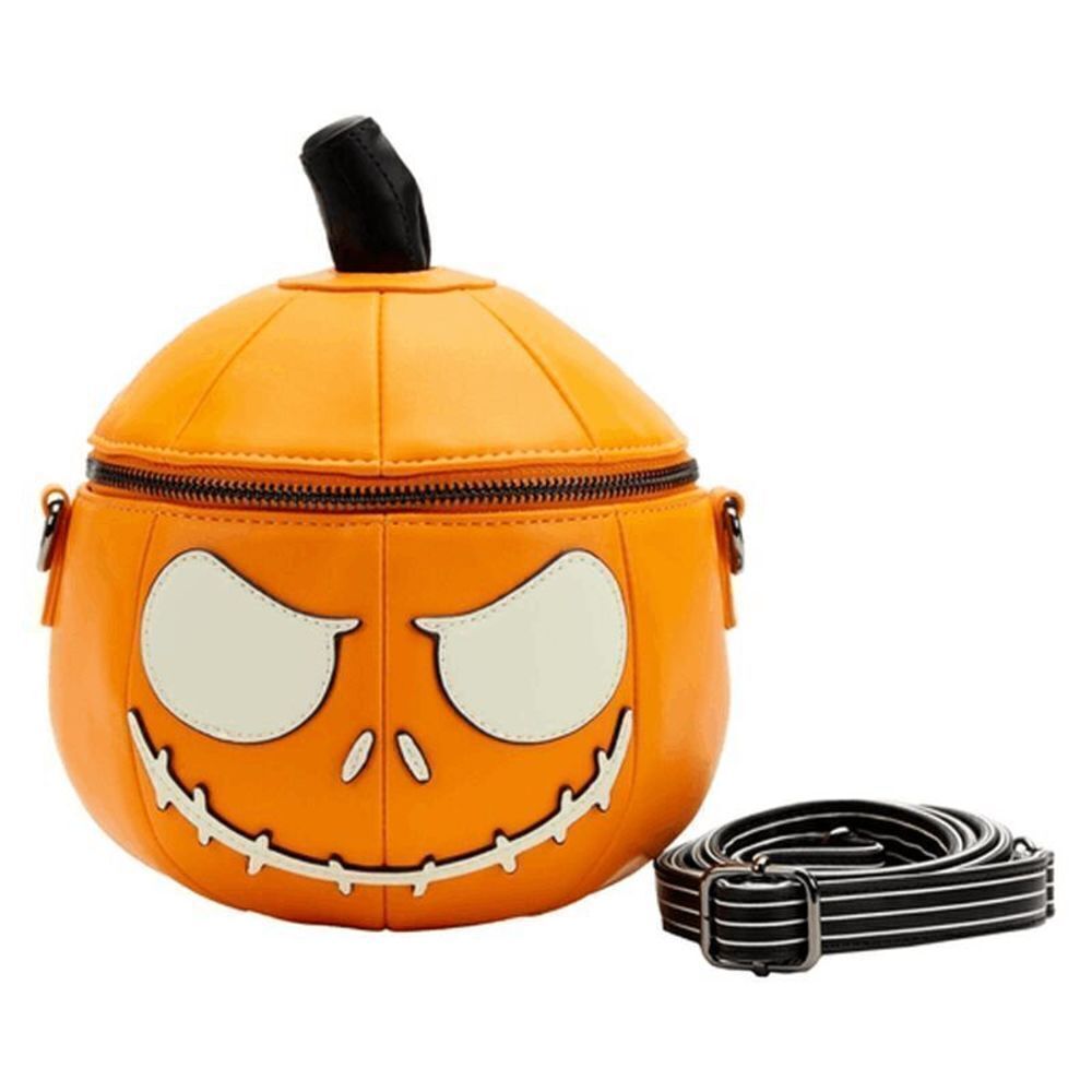 Disney Loungefly The Nightmare Before Christmas Jack Glow Pumpkin Crossbody Bag